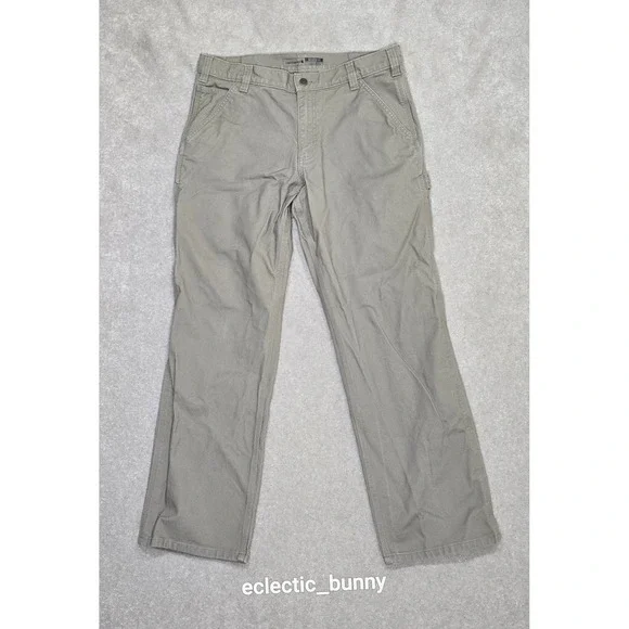 Carhartt Rugged Flex Relaxed Fit Duck Utility Work Pants Gravel 34x30 103279 251 - Picture 4 of 11